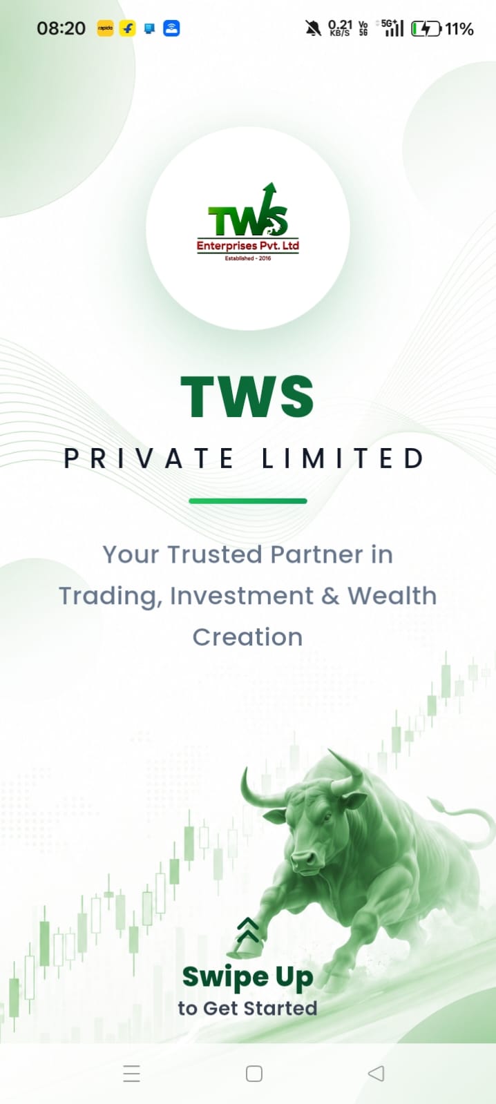 TWS Connect dashboard